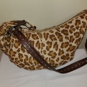 Kathy Van Zeeland animal print purse